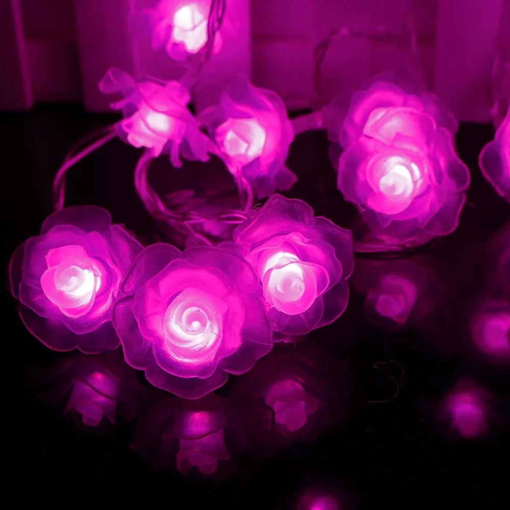 СВЕТОДИОДНАЯ Гирлянда Love Rose 10 20 светодиодов 9 цветов|string lights|led string lightschristmas fairy |