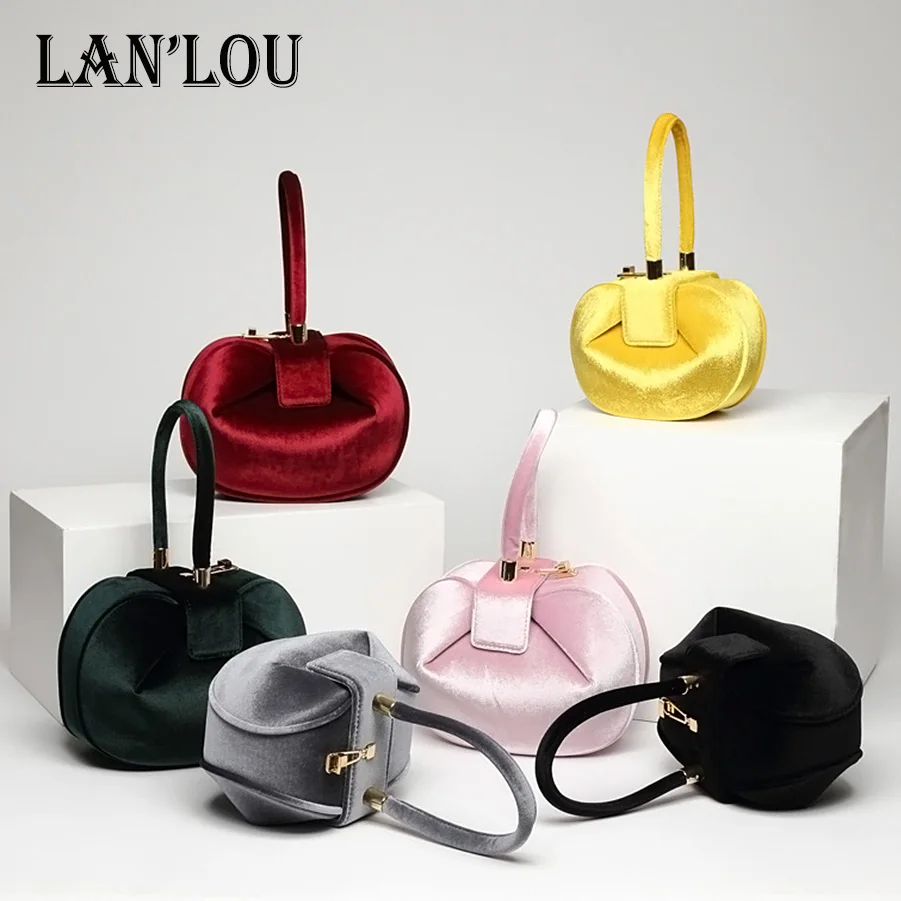 LAN LOU Модные Сумки Роскошные брендовые бархатные сумки для женщин сумка на плечо новые европейские и американские тренды женские сумки