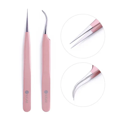 Tweezers Ur Sugar, 12 шт., розовое золото, обратный пинцет для ногтей, толкатель для кутикулы, клипер, ножницы, кусачки для маникюра, сделай сам, инструменты для дизайна ногтей, наборы - Цвет: Tweezers
