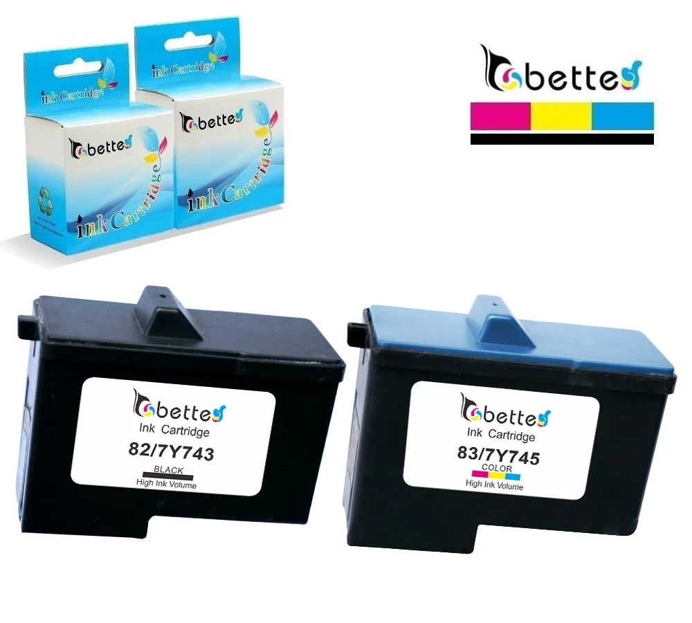 2PK, совместимые картриджи, тонер-картридж для Lexmark 82 83/Dell 7Y743 7Y745 принтер X6100 X6150 X6170 X6190 X65 Z55 Z65 A922 A924 A940 A942 A944 A946