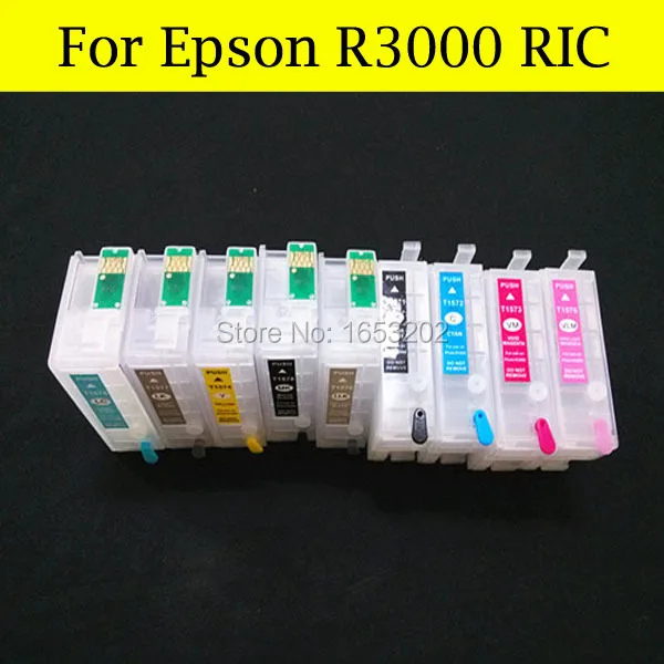Лучший сменный чернильный картридж для EPSON T1571 T1579 Используйте R3000 (9 цветов) с