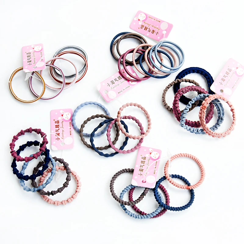 

5/10 Pcs Girls Sweet Colors Nylon Rubber Bands Children Girl Elastic Hair Bands Ponytail Holder Kids Hair Accessories