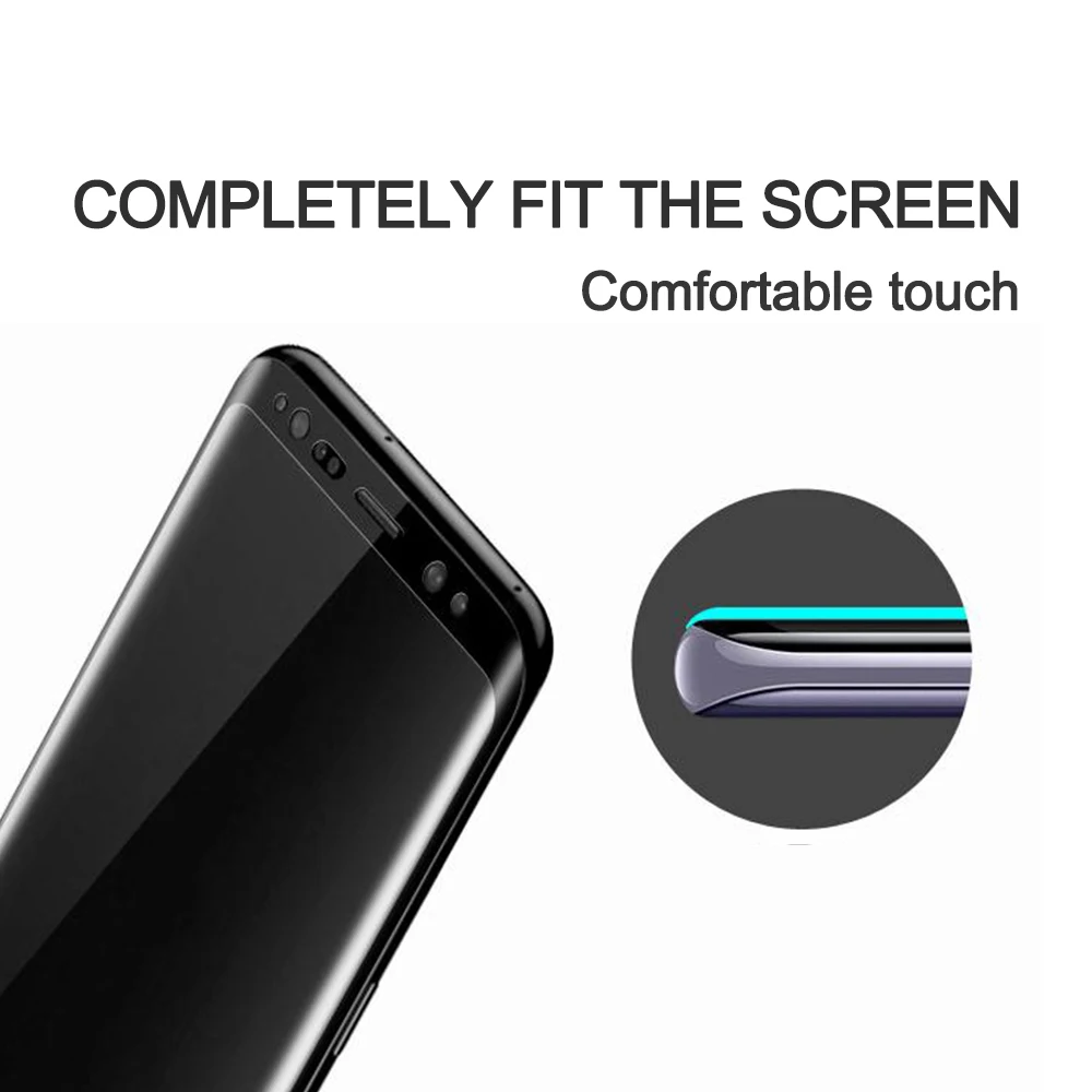Полное покрытие анти шпион закаленное Стекло для Samsung Galaxy S8 плюс + премиум