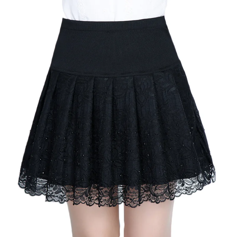 Новинка лета 2017 корейские женские юбки стразы бриллианты кружевные сексуальные
