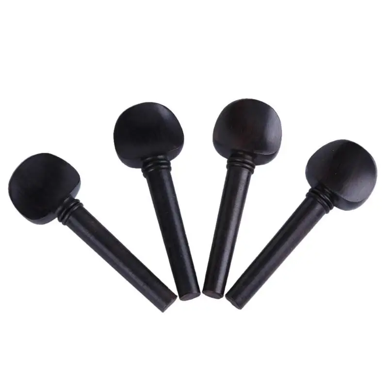 4 шт./компл. черные колышки для тюнинга скрипки Ebony Peg Музыкальные инструменты