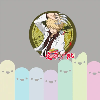 2 ZXFJXR 58 мм анимационный значок HITMAN REBORN! Sawada Tsunayoshi Gokudera Hayato Yamamoto Takeshi Lambo значок - Окраска металла: 2