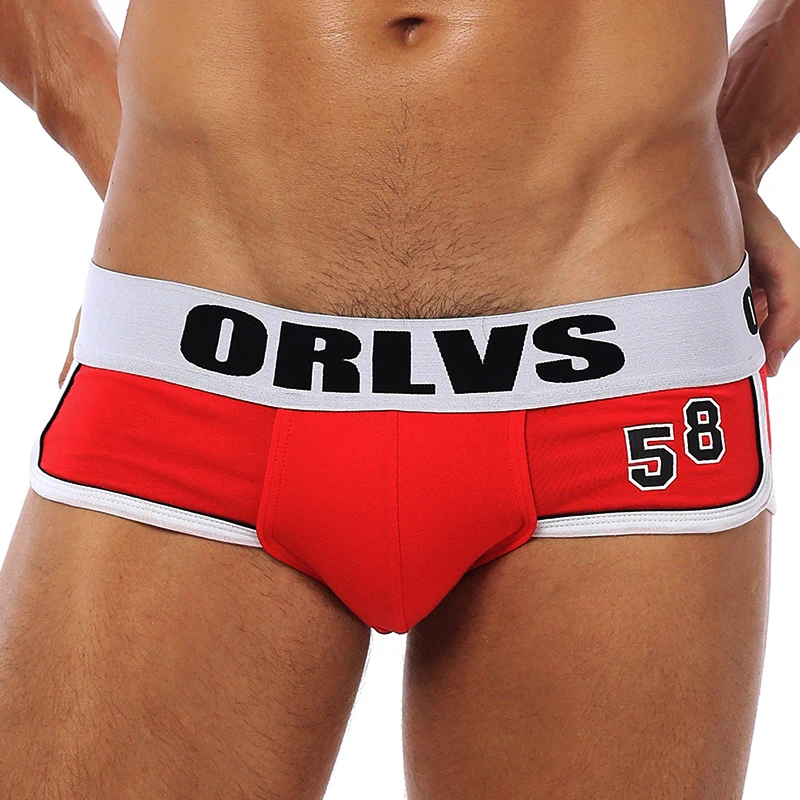 

ORLVS 6PC/LOT Brand Mesh Comfortable Underpants Men Briefs Cotton Breathable Quick Dry Men Briefs Comfortable Underwear Cueca