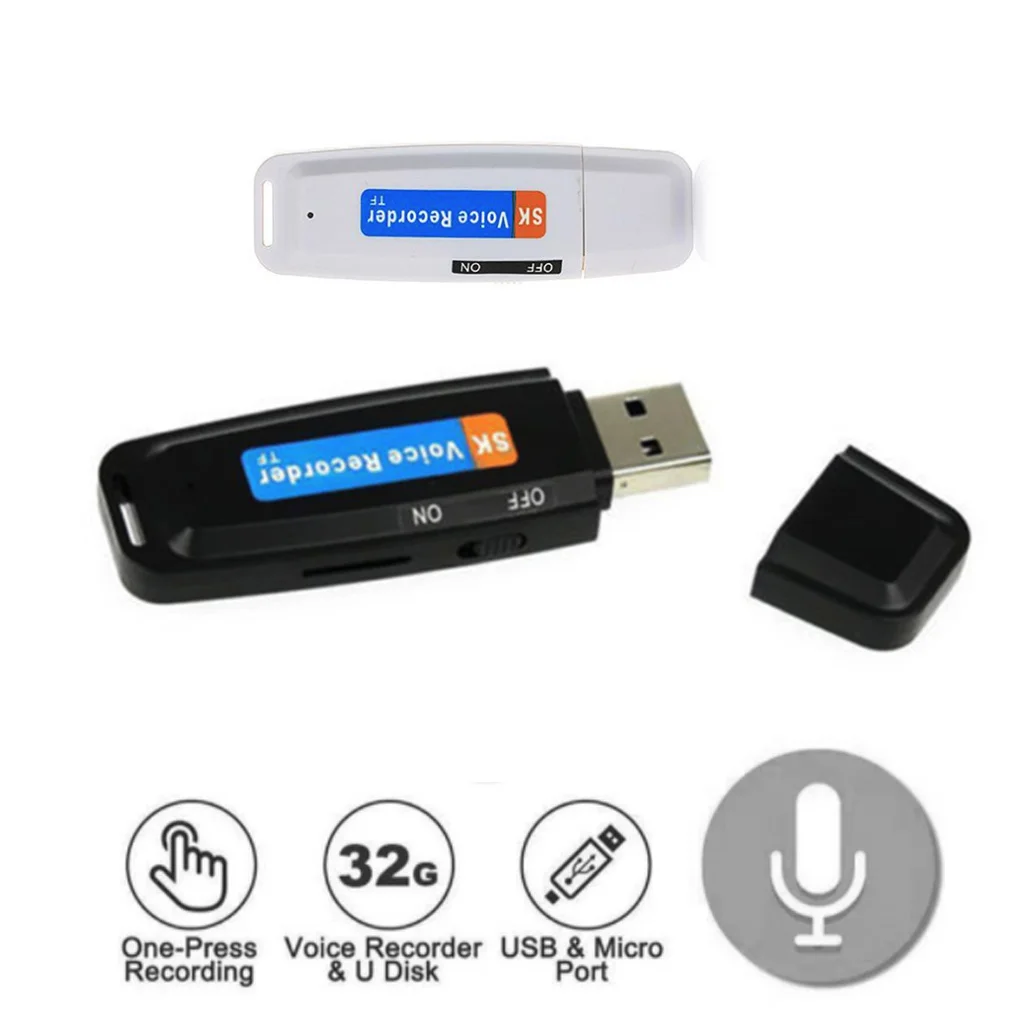 U-диск цифровой аудио рекордер TF флэш-карта USB диктофон ручка Мини Диктофон профессиональный до 32 Гб