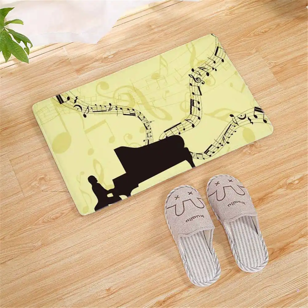 Домашний Декоративный дверной коврик 3D печать музыкальных нот коврики