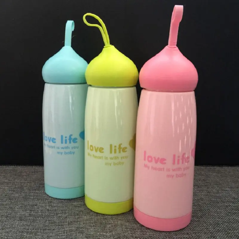 2017 4 вида цветов бутылка для воды с героями мультфильмов botle copo lovely bootle plastic garrafas