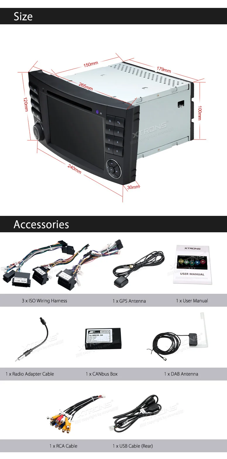 XTRONS ", ВЫСОКАЯ ЧЁТКОСТЬ, DAB+ Canbus gps автомобильный dvd плеер с навигацией плеер радио для Mercedes Benz e-класс W211 E200 E220 E240 E270 E280 2002-2008