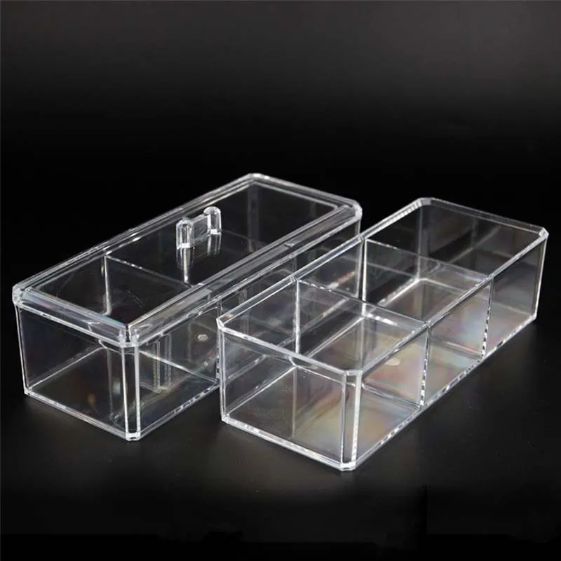 

Multiple Grid Acrylic transparent Makeup Organizer Storage Box lipstick Nail Drill polish organizer Cosmetic Jewelry Box Holder