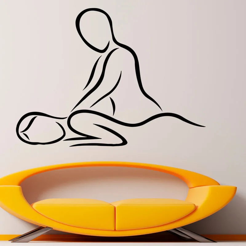 Спа Массажная Настенная Наклейка для салона красоты Настенный декор Съемная