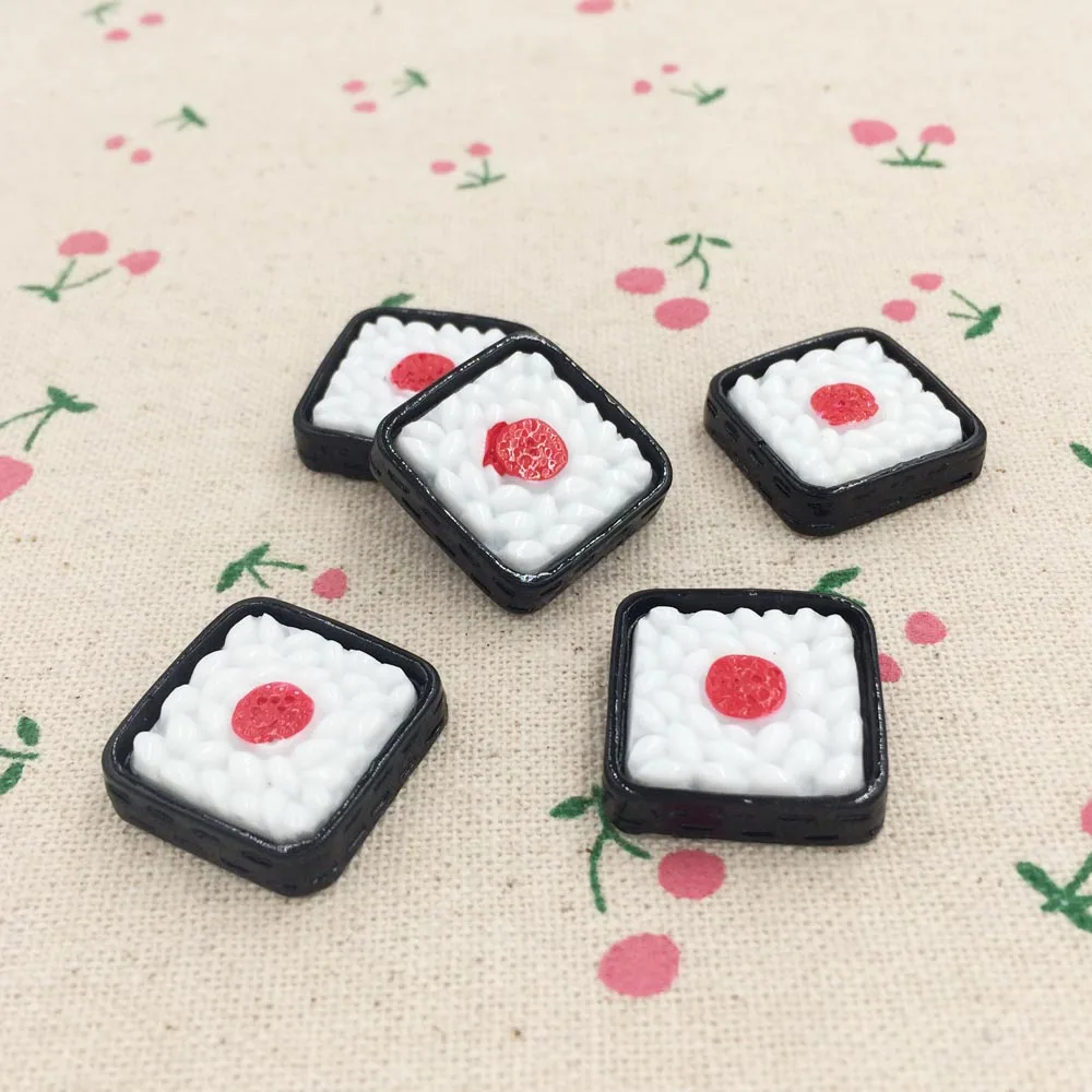 10 шт. Кабошон из смолы с плоским основанием кавайная миниатюрная поддельная еда