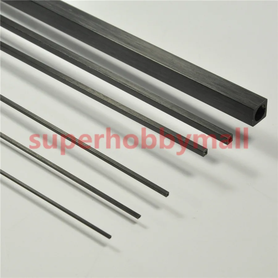 2 шт. квадратные трубки из углеродного волокна диаметром 10 мм и внутренним 500