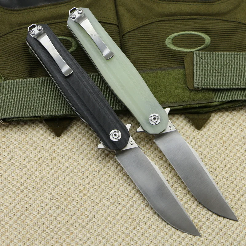 Складной нож CH 35005 G10 складной клинок С флиппером лезвие D2 рукоятка уличные