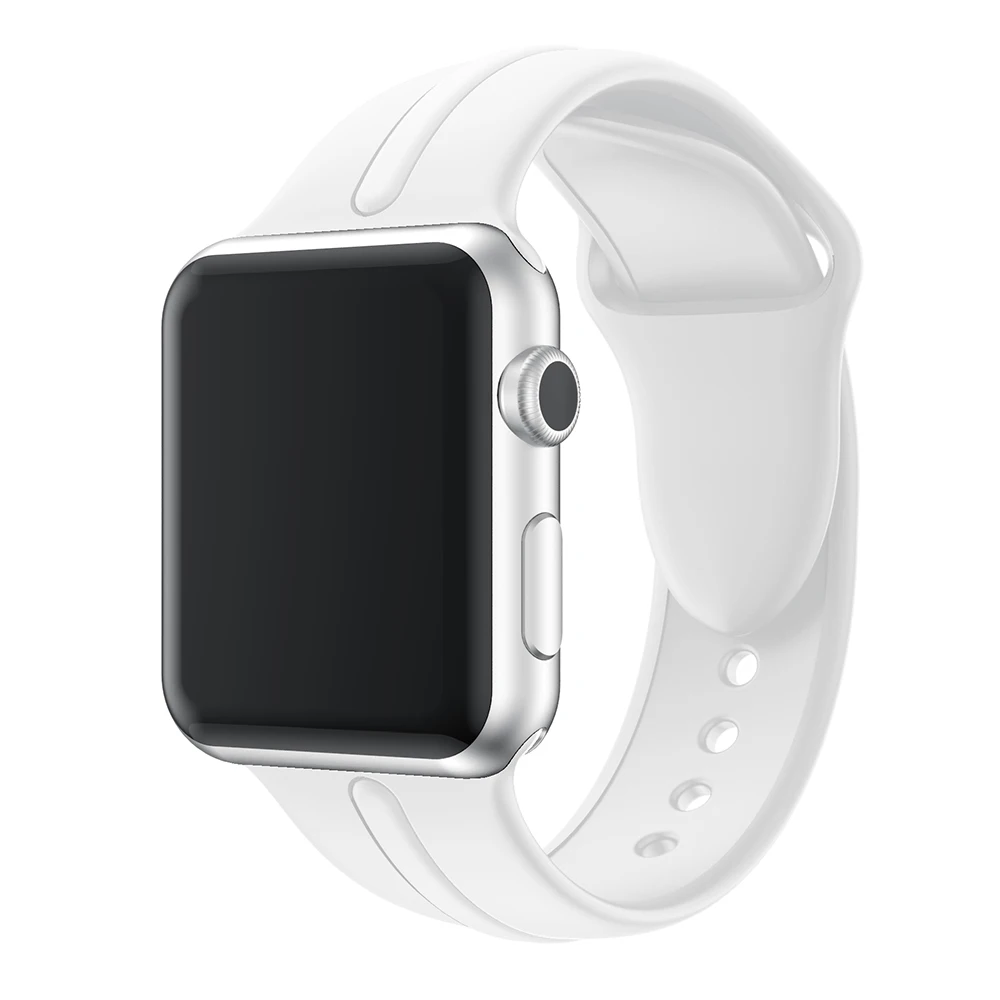 Силиконовый ремешок для Apple Classic series 38 мм 42 сменный спортивный наручных часов iwatch 4