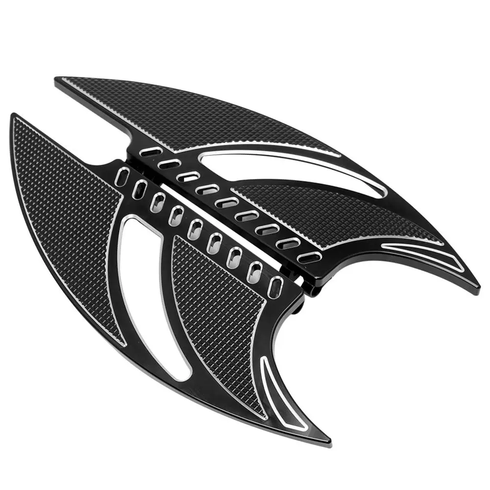 Черный драйвер растянутые половицы подножки подходят для мотора Harley Touring Softail FLH FLD