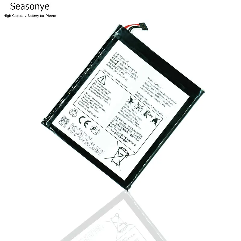 Запасная батарея Seasonye для телефона Alcatel One Touch A3 XL 3000 9008X 9008D 9008 мАч/Вт/ч розничная