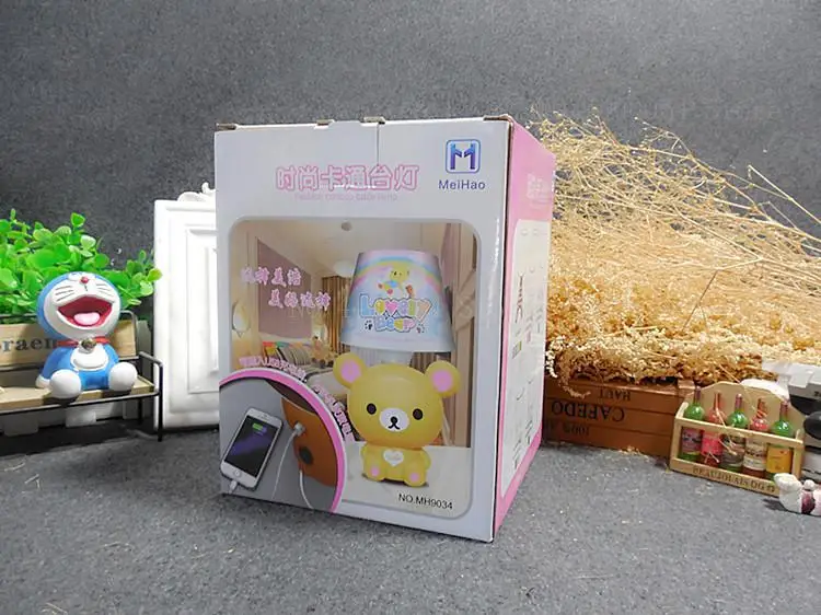 Hello Kitty USB штепсельная лампа с мультяшным дизайном теплый свет для спальни