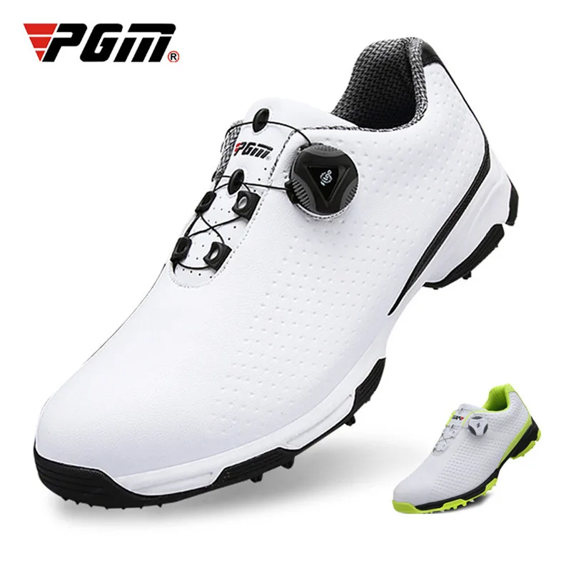2020 New PGM Golf Shoes Men Sports Shoes Waterproof Knobs Buckle Breathable Anti-slip Mens Training Sneakers XZ095