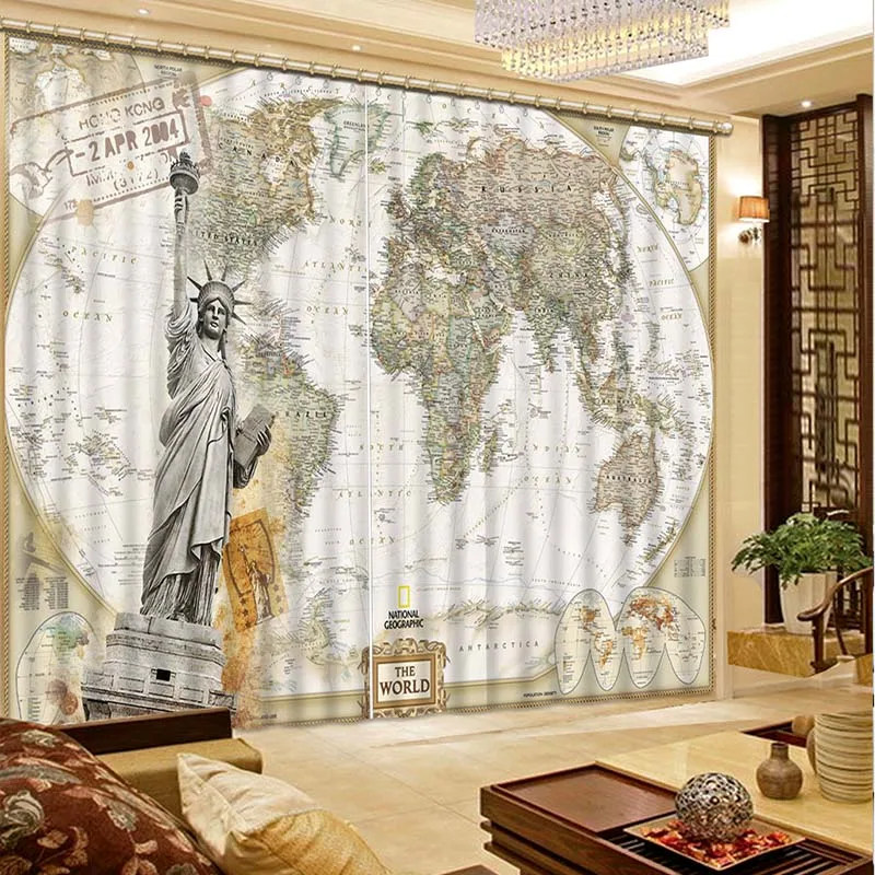 Новинка высокое качество 3D печать затемненные шторы постельные принадлежности