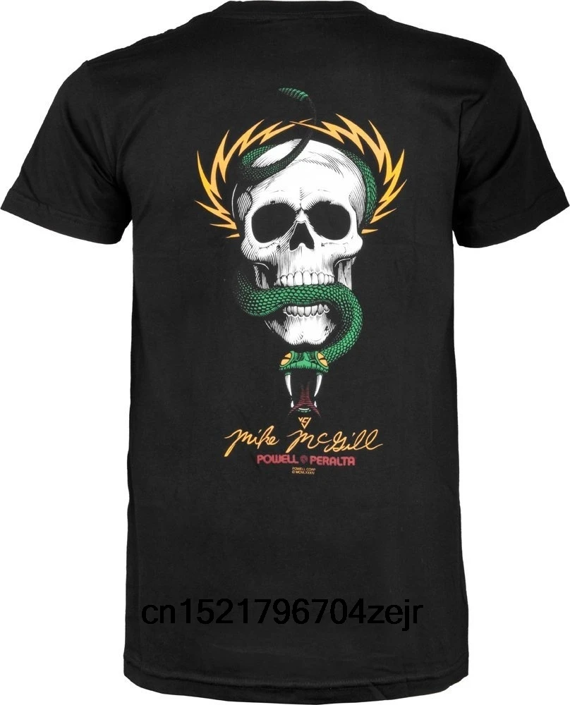 Мужская футболка на заказ s Powell-Peralta McGill череп и змея летняя wo для мужчин - купить