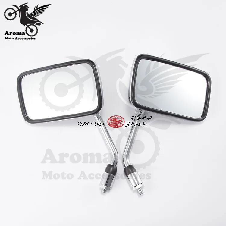 Новое хромированное боковое зеркало для мотоцикла rbike заднего вида скутера