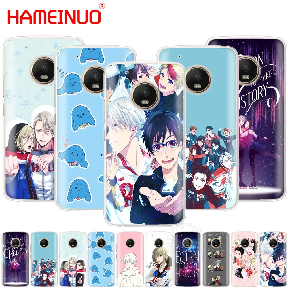 HAMEINUO yuri on ice history maker чехол для Motorola Moto X4 E4 C G6 G5 G5S G4 Z2 Z3 PLAY PLUS|Бамперы| |