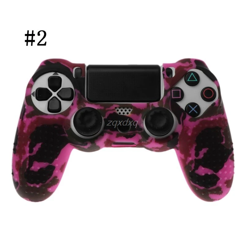 Для sony Dualshock PS4 DS4 Slim Pro контроллер силиконовый камуфляжный чехол защитная кожа+ палочка для большого пальца крышки для Play station 4