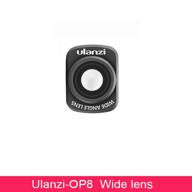 Черный Ulanzi OP-8 магнитная линза рыбий глаз для DJI Osmo Карманная камера, широкоугольные макрообъективы Osmo карманные карданные аксессуары - Цвет: Черный