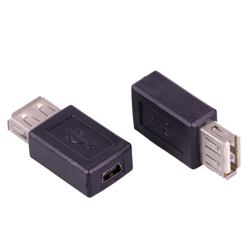 100 шт./лот USB 2 0 A Female to 5 PIN Mini коннектор адаптер конвертер Женский классический