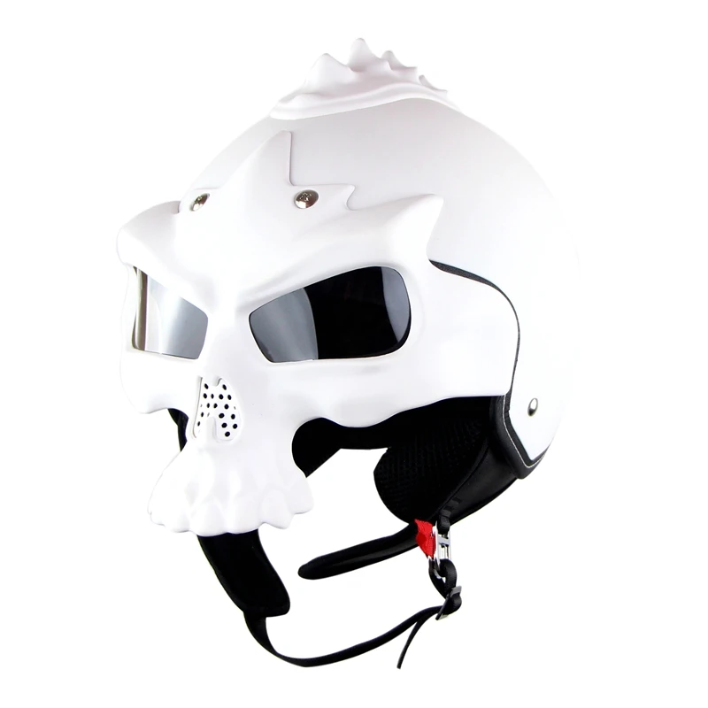 Индивидуальный мотоциклетный шлем Soman Череп с открытым лицом Casco Capacetes для