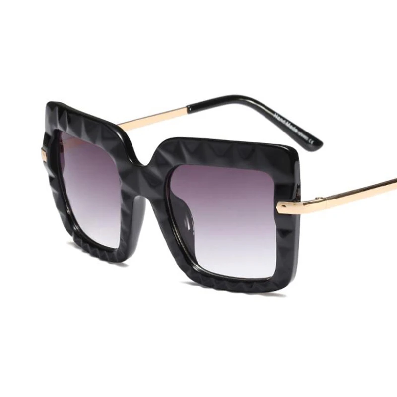 Новинка большие квадратные солнцезащитные очки роскошные дизайнерские