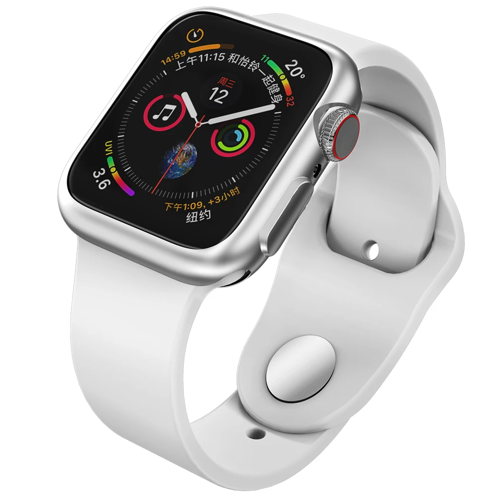 HOCO Ультратонкий защитный красочный чехол для Apple Watch 5 44 мм 40 iWatch серии 4 Мягкий TPU