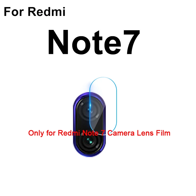 Only for Camera Fim 2 в 1 для Redmi Note 7 закаленное стекло для Xiaomi Redmi Note 7 Pro Новое полное покрытие защита экрана объектив камеры защитная пленка - Цвет: Only for Camera Fim