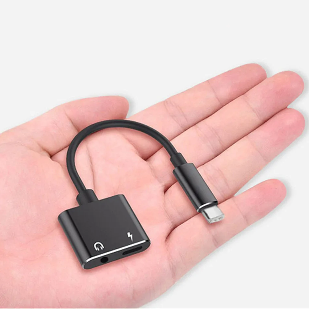 Adapter Charge Headphone 2 in 1 Type-C to 3.5mm Jack Head Aux Audio USB C Cable JLRJ88 | Мобильные телефоны и аксессуары