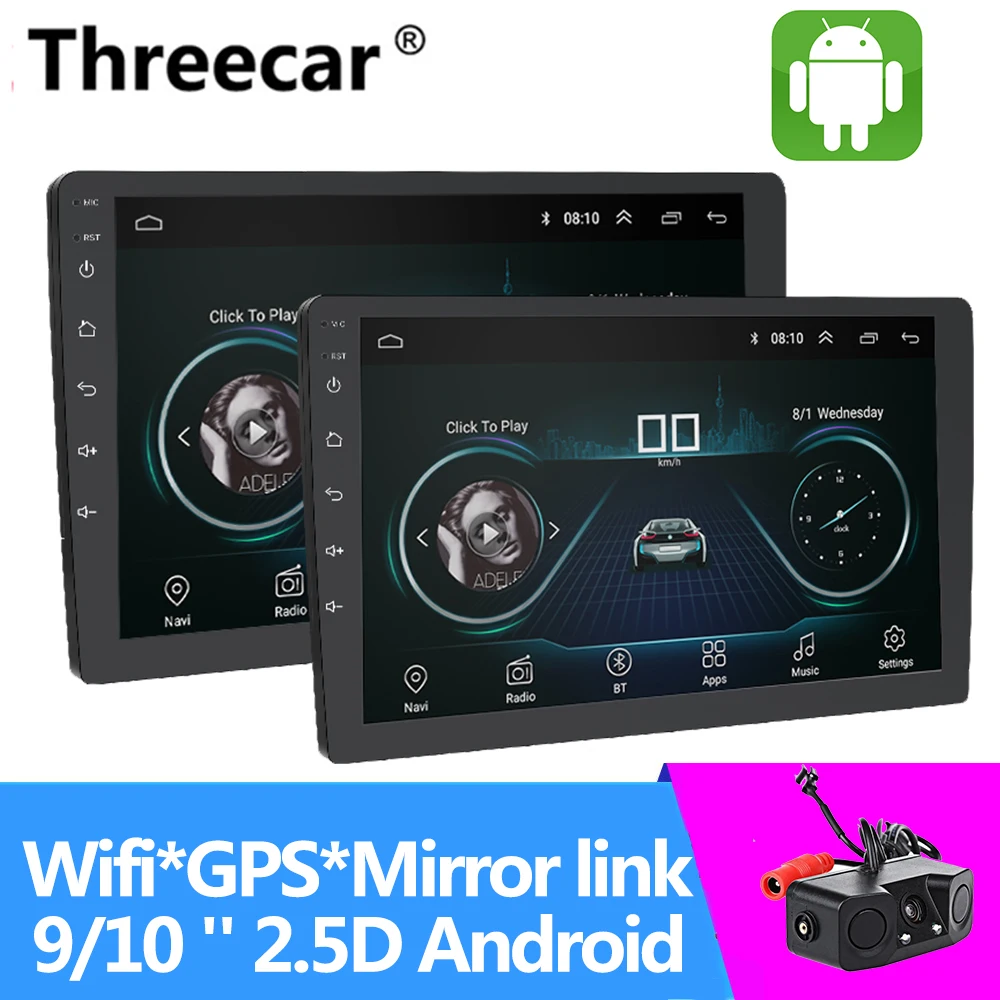 9 ''10'' Android автомобильное радио 2.5D gps навигация Авторадио Мультимедиа dvd-плеер Bluetooth wifi Зеркало Ссылка 2 Din аудио стерео