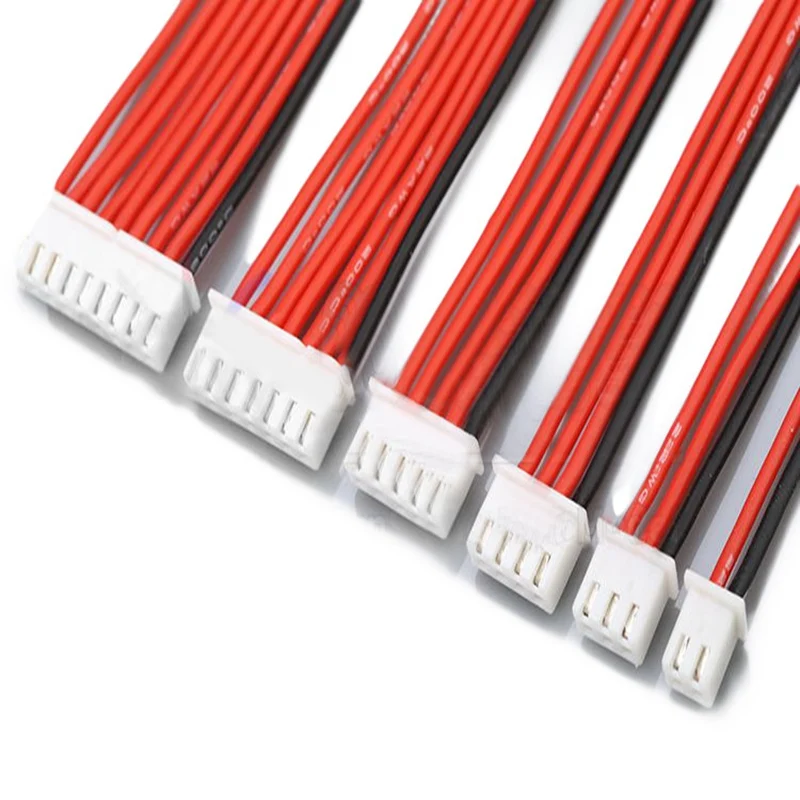Зарядное устройство для батарей Lipo силиконовый кабель удлинитель 2S 3Pin 3S 4Pin 4S 5Pin 6S