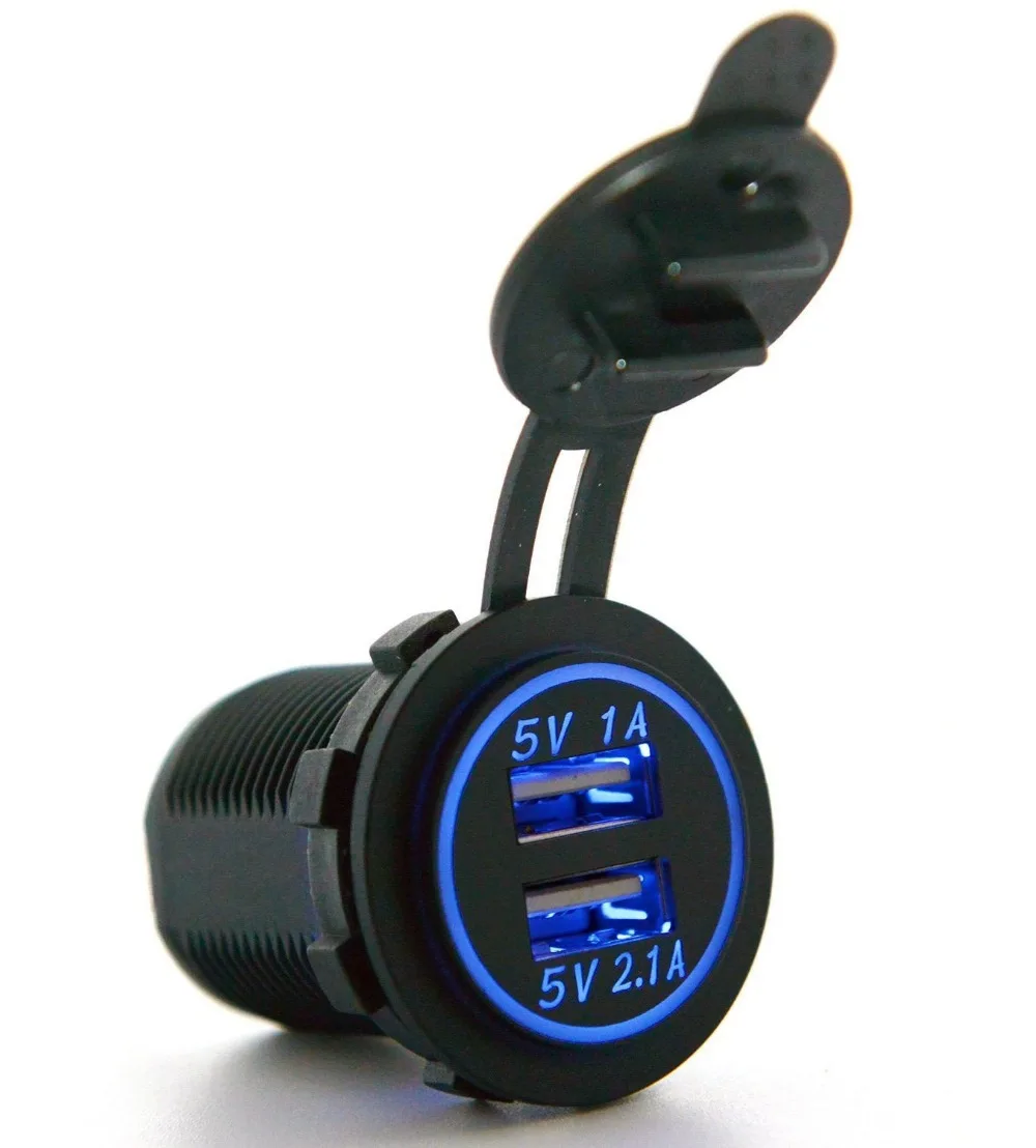 Разветвитель Прикуривателя 12 В 2 порта USB|cigarette lighter socket splitter|lighter socketsplitter 12v |