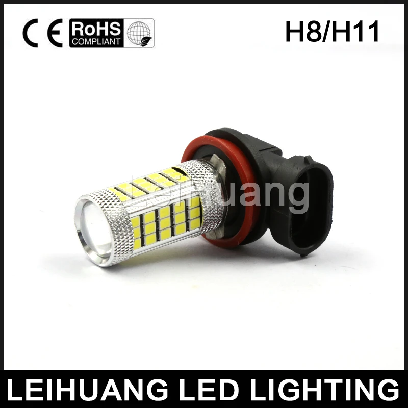 H11 2835 63 SMD LED 6000K Car Auto Projector Fog Driving Light Bulb White Source 12V Bright Than 33SMD | Автомобили и мотоциклы