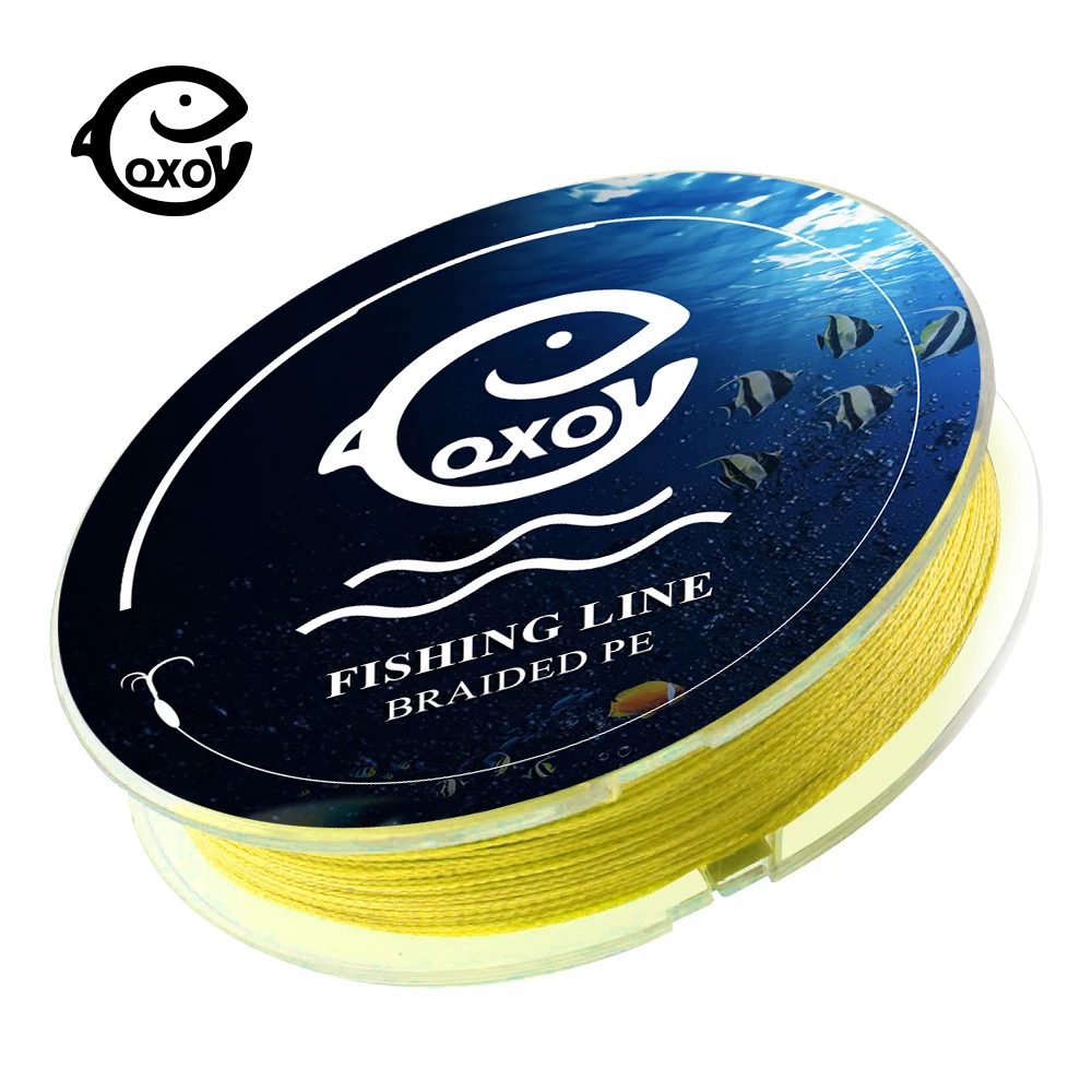 QXO 100m 4stand Braided Wire Material Fishing PE Line Tresse fish Multi filament Leashes Sea The Line For Fishing Tippet 6-100lb