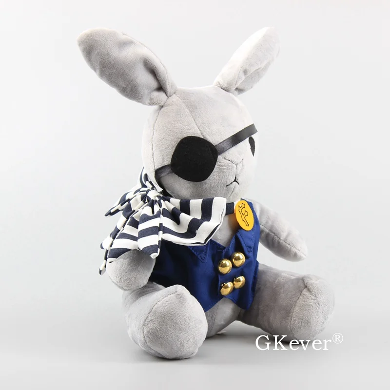 Rabbit Gray 30 cm Аниме Черный дворецкий Ciel Sebastian micheelis фигурка игрушки мягкие куклы 18-30 см JP мультфильм мягкие куклы - Цвет: Rabbit Gray 30 cm
