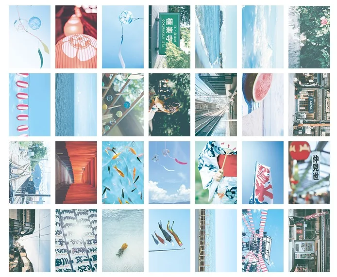 

52mmx80mm sunny wind paper lomo card(1pack=28pieces)