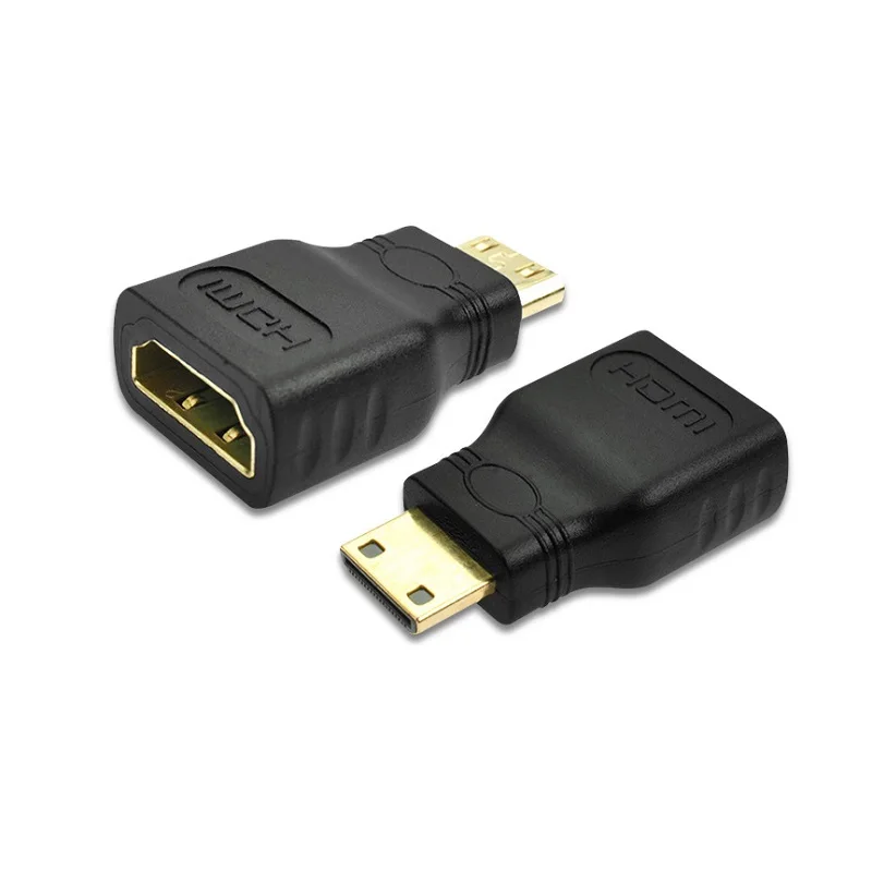 5 шт. позолоченный Mini HDMI male to female hd конвертер Multi function Видео устройство переходник