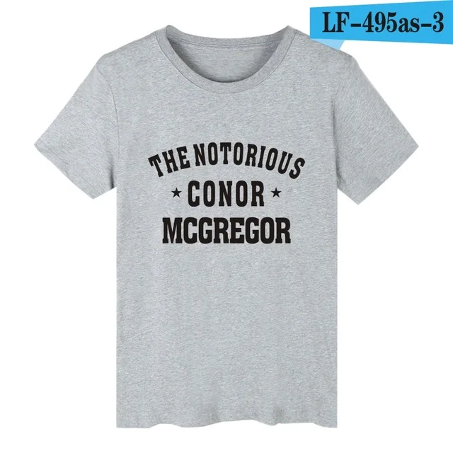 gray Dethrone Conor McGregor Dublin футболка для мужчин, модная мужская футболка с коротким рукавом, брендовая качественная хлопковая футболка, топы, быстрая - Цвет: gray