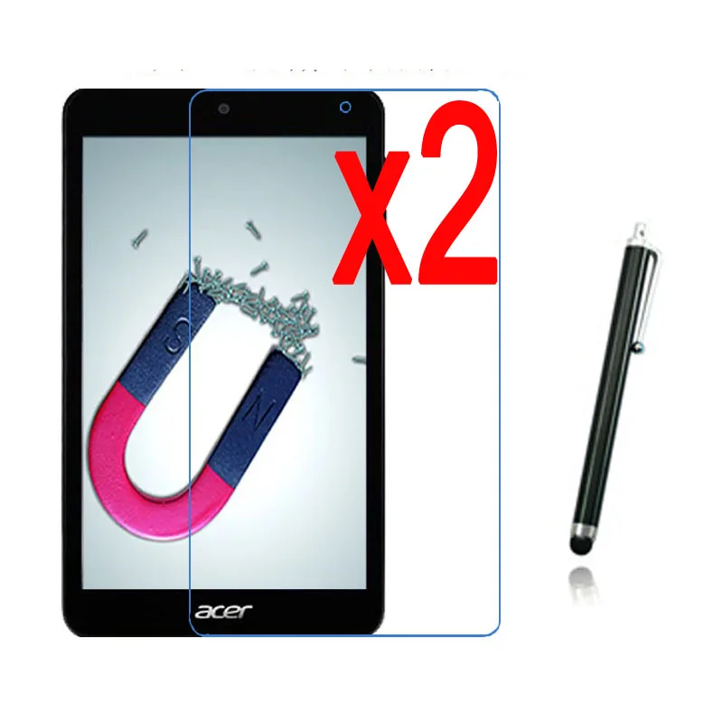 3в1 2x прозрачная защитная пленка для ЖК экрана + 1x Стилус Acer Iconia One 7 B1 780 0 дюймов