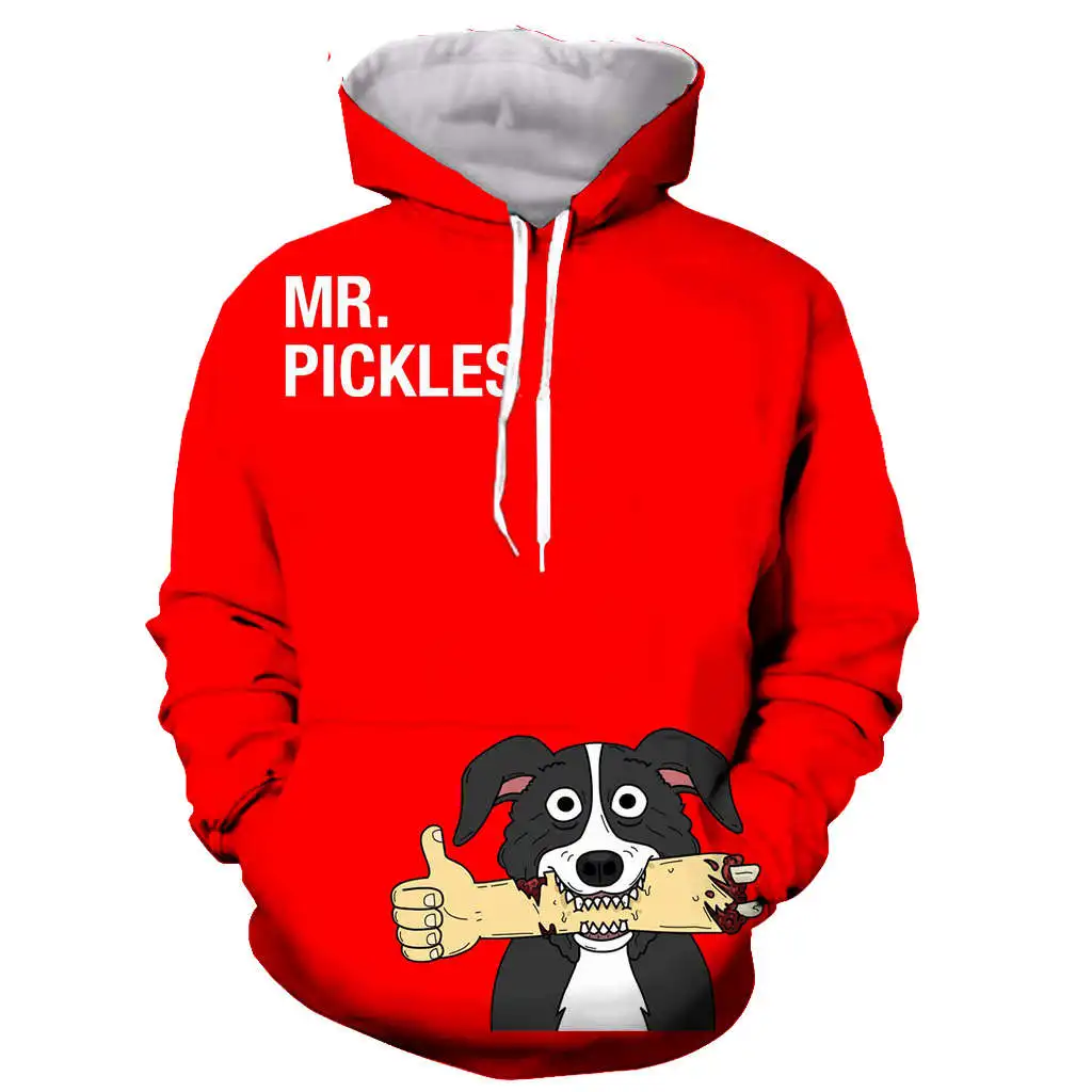 Мужская и Женская толстовка с капюшоном Mr Pickles 3D принтом модная графическая