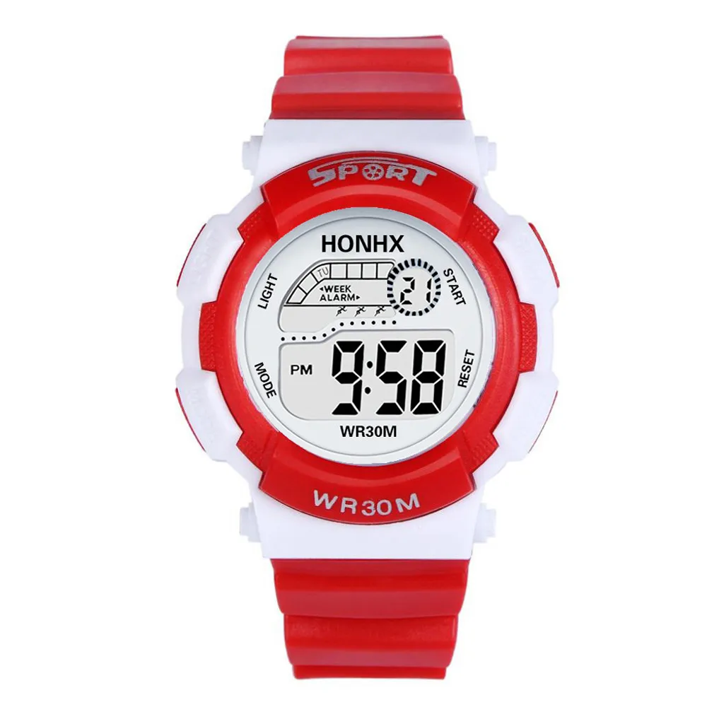 2018 новые и горячие цифровые часы для детей модные детские светодиодные