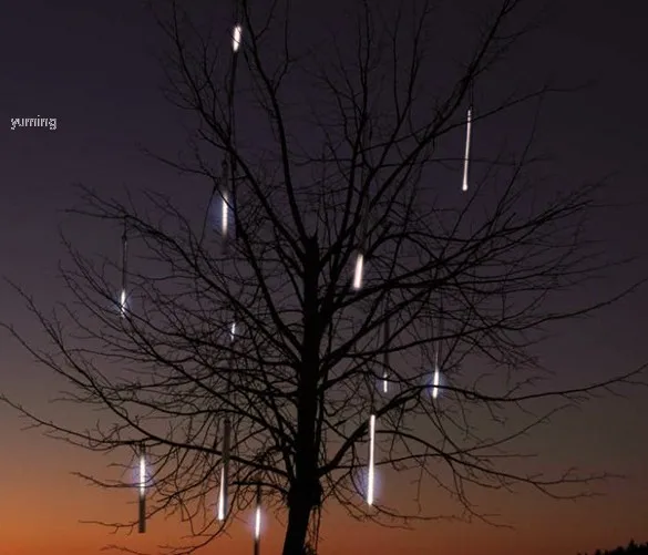 50 см рождественские огни Метеоритный дождь трубы из светодиодов для ну вечеринку